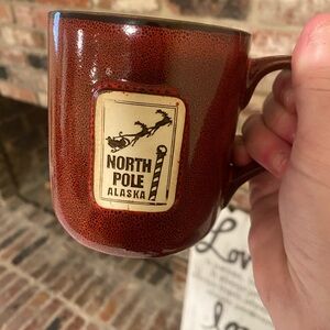 North Pole Alaska Festive Red Mug